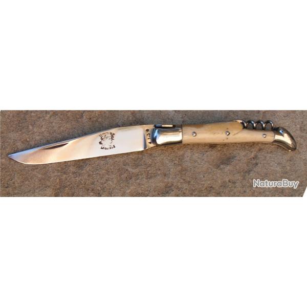 Ancien Couteau Laguiole 2 Pices ? Forge aux 2 Vaches Manche Os