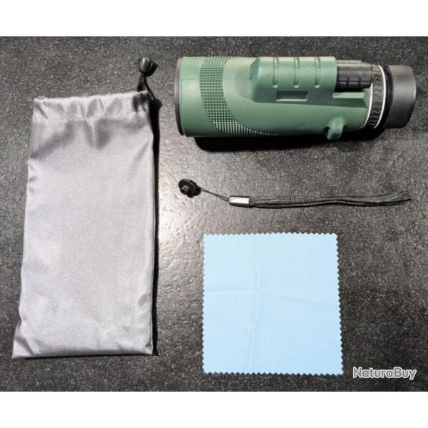 TELESCOPE MONOCULAIRE 80X100 PRISME BAK4 RESISTANCE A L'EAU IPX4 OBJECTIF 50mm