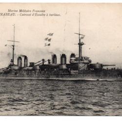 CPA - Marine Militaire Française - MIRABEAU - Cuirasse d'Escadre a turbines - N°3206