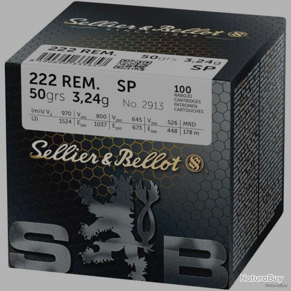 Munition 222rem sp sellier bellot