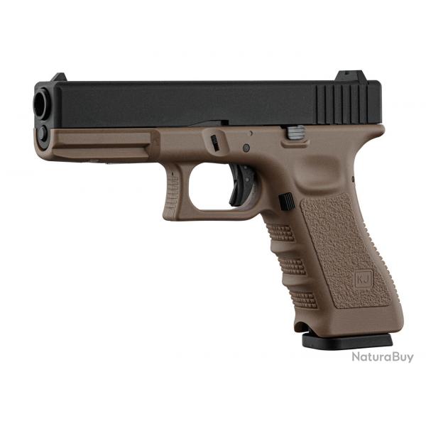 Rplique airsoft KJ Works KP-17 metal slide type Glock Tan
