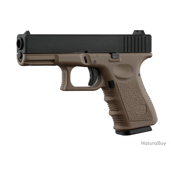 Rplique airsoft KJ Works KP-23 metal slide type Glock Tan