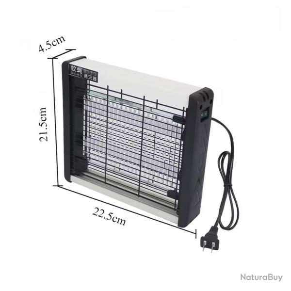 Pige  moustiques Lampe anti-moustiques  choc lectrique 22,5 cm de large led violet