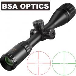 Lunette de tir 4-16x44 ST BSA OPTICS RÉTICULE LUMINEUX +collier offert ! 11 mm ou 20mm