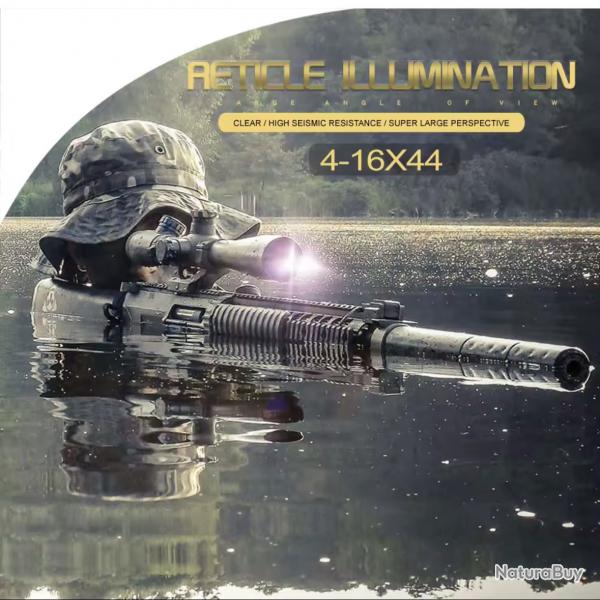 Lunette de tir 4-16x44 ST BSA OPTICS RTICULE LUMINEUX +collier offert ! promo d't