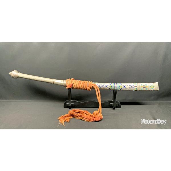 ANCIEN BEAU SABRE DHA DES ANNEES 1900, TRIANGLE D'OR, BIRMANIE / THAILANDE / LAOS, PEUPLE SHAN