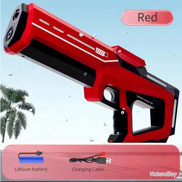 Pistolet  eau lectrique automatique haute pression  Batterie lithium rouge