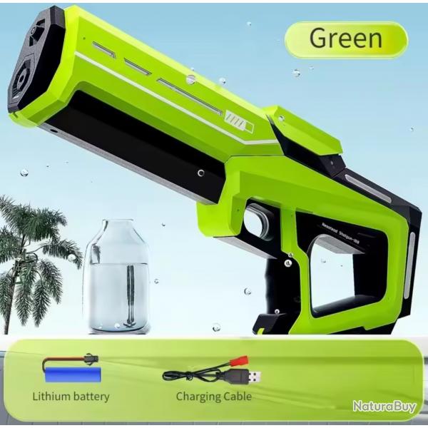 Pistolet  eau lectrique automatique haute pression  Batterie lithium vert