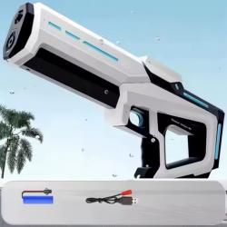 Pistolet à eau électrique automatique haute pression  Batterie lithium blanc