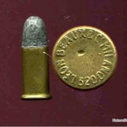 .320 Bull Dog - TRES BEAU marquage en relief : LEON BEAUX &C MILANO 320 - amorçage central