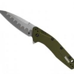 Couteau Kershaw DIVIDEND COMPOSITE lame 2 aciers (D2 et N690 Bohler) finition « bead-blasted »