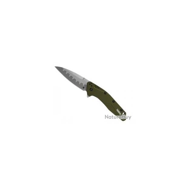 Couteau Kershaw DIVIDEND COMPOSITE lame 2 aciers (D2 et N690 Bohler) finition  bead-blasted 