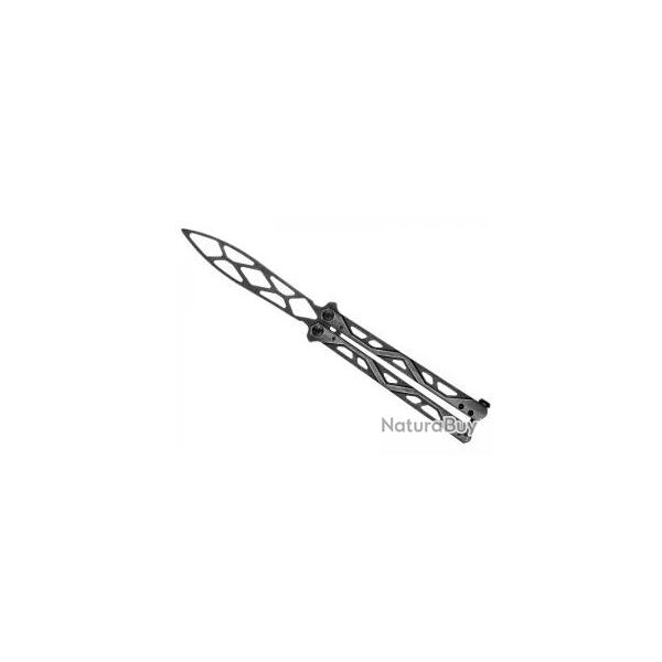 Couteau papillon d'entrainement Kershaw BALANZA lame  trous acier inox (non coupante)