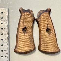 Plaquettes de crosse bois pour revolver Lefaucheux