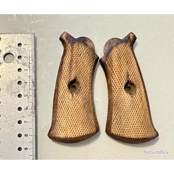 Plaquettes de crosse bois pour revolver Lefaucheux