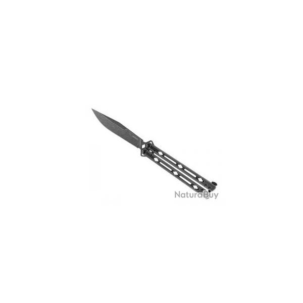 Couteau papillon Kershaw LUCHA lame acier 14C28N finition  blackwash 