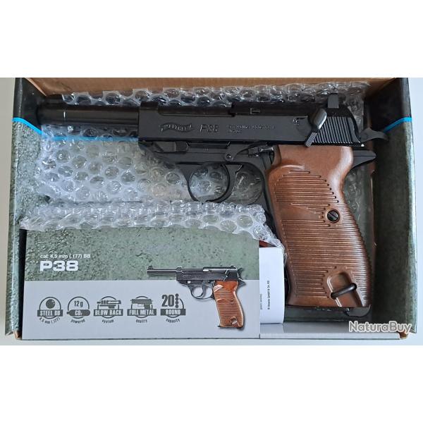 Pistolet Walther P38 Umarex, calibre 4.5 mm BB