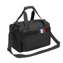 Sac de tireur sportif Noir + Patch Drapeau France