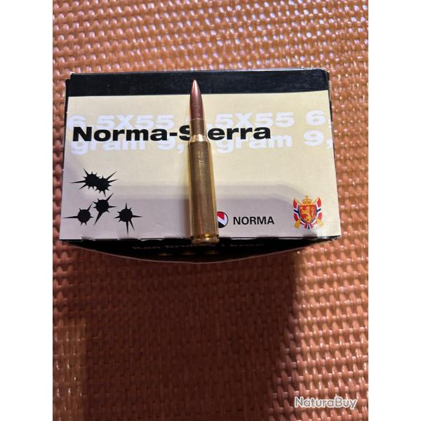 100 cartouches TIR NORMA GOLDEN TARGET 6.5 x 55