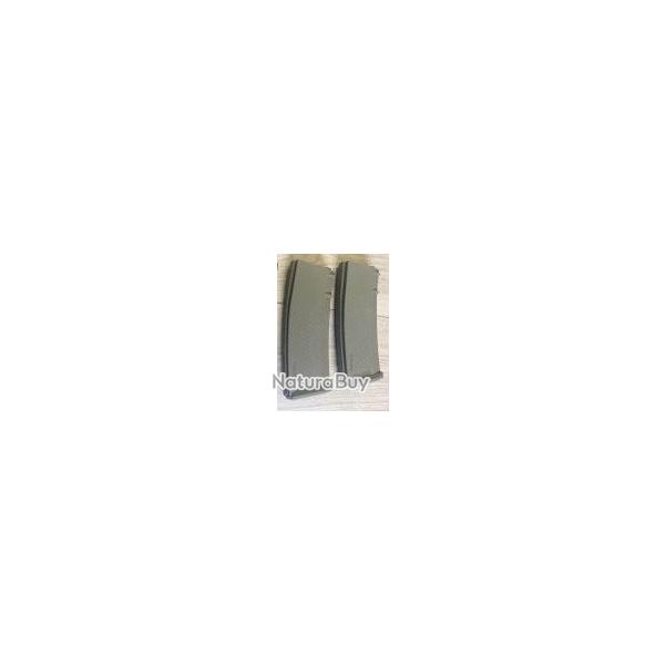 2 chargeurs AEG 125BBs S-Mag Mid-Cap magasines airsoft