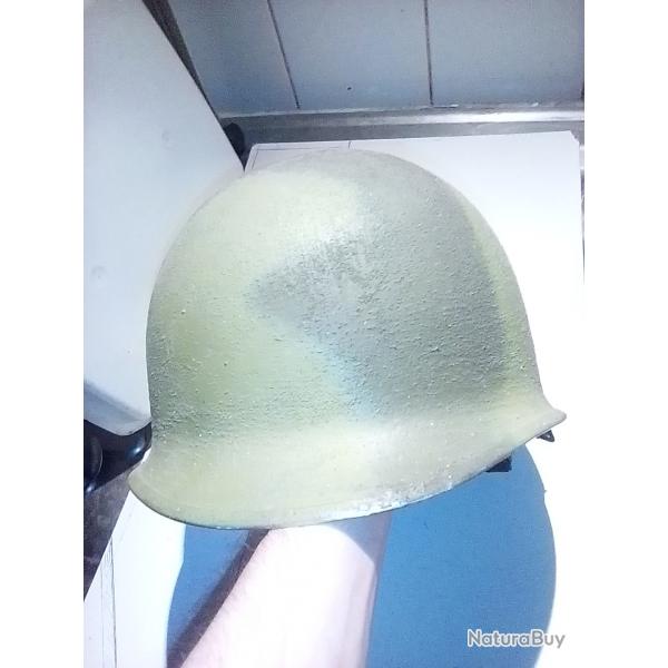 Bonjour vends casque type usm1 ou 2 , idale pour reconstitutions para us WW2 , casque ABL