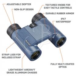 BUSHNELL - JUMELLE H2O 10X25 STANDARD WP+FP BLU-NEW
