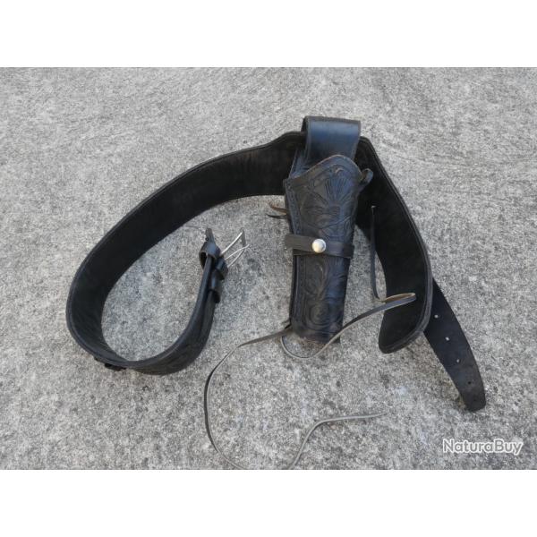 Holster + Ceinture Cowboy pour Revolver Colt