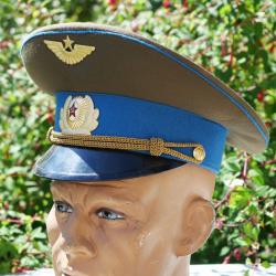 Casquette officier soviétique - armée de l'air - taille 55 - neuve avec son étiquette SDC25CSU001