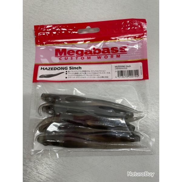 !! OPE -70%!! LEURRE MEGABASS HAZEDONG 5inch col CINNAMON SOLID