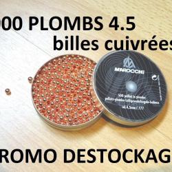 LOT de 1000 plombs 4.5 CUIVRéS BILLES MAROCCHI à 5.99 Euros !!!!!!!- VENDU PAR JEPERCUTE (SI204)