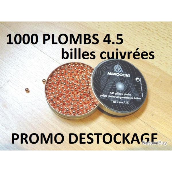 LOT de 1000 plombs 4.5 CUIVRS BILLES MAROCCHI  5.99 Euros !!!!!!!- VENDU PAR JEPERCUTE (SI204)