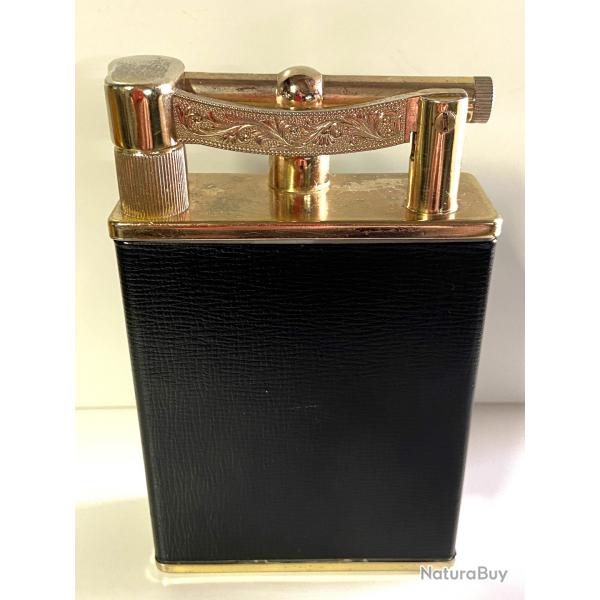 Gros Briquet Mcanique  Essence Japan Occupation U.S.A. 1950 Mtal Dor Cuir