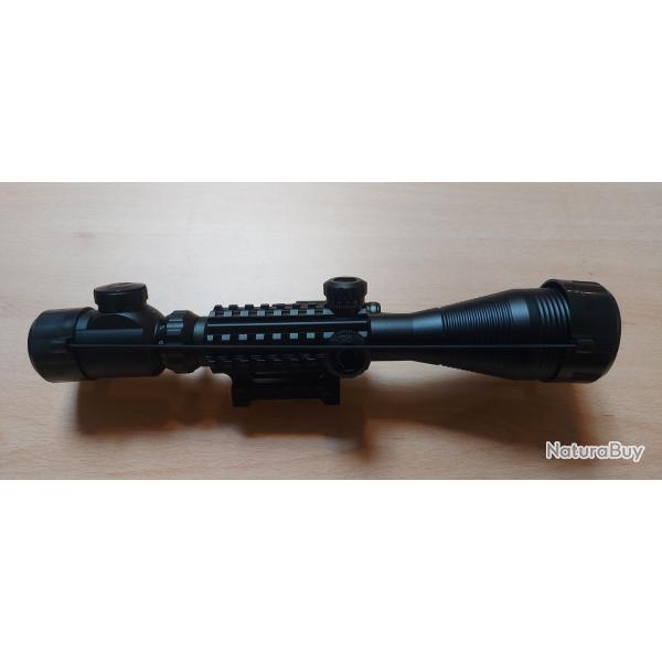Lunette 4-12x50 avec rticule lumineux et tourelle mmorielle enchre a 1 euro