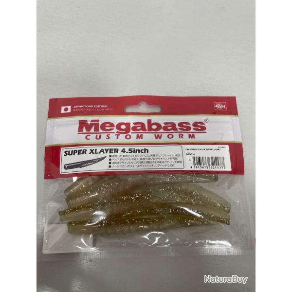 !! OPE -70% !! LEURRE MEGABASS SUPER XLAYER 4.5inch col signal chart