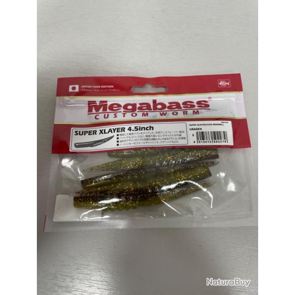 !! OPE -70% !! LEURRE MEGABASS SUPER XLAYER 4.5inch col URAKEN
