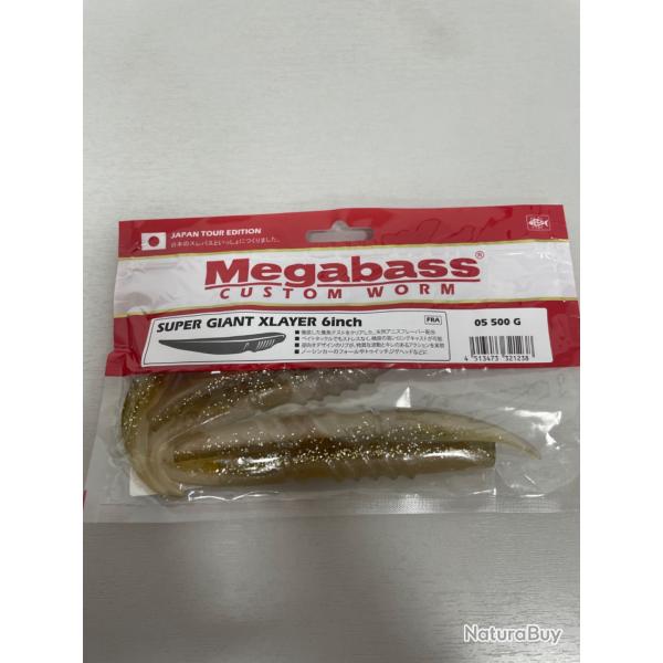 !! OPE -70% !! LEURRE MEGABASS SUPER GIANT XLAYER 6inch col 05