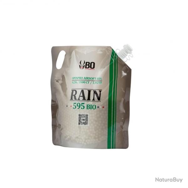 BILLES AIRSOFT BIO 6 MM RAIN BO 0.20 G SACHET DE 3500BBs