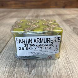 Cartouches FANTIN 20/70/12 28gr BJ n°11 x25