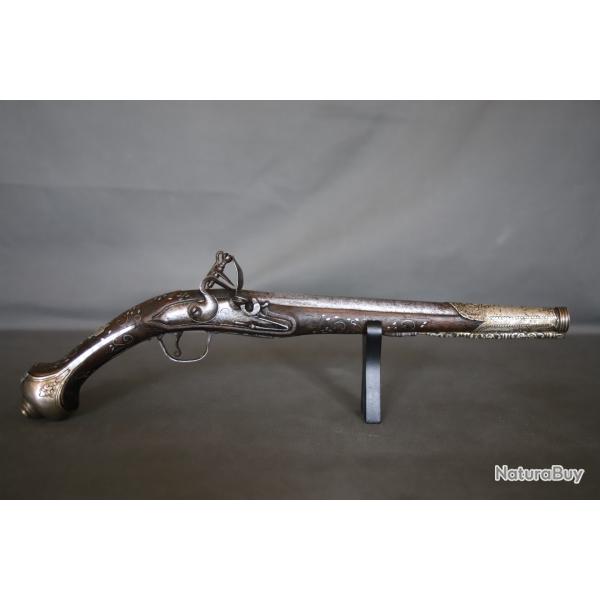 Pistolet  silex oriental - Travail des Balkans Ottoman, 19me sicle