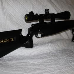 ANSCHUTZ 54 MATCH "BLACK EDITION" équipée lunette 6x24-50 et bipied.
