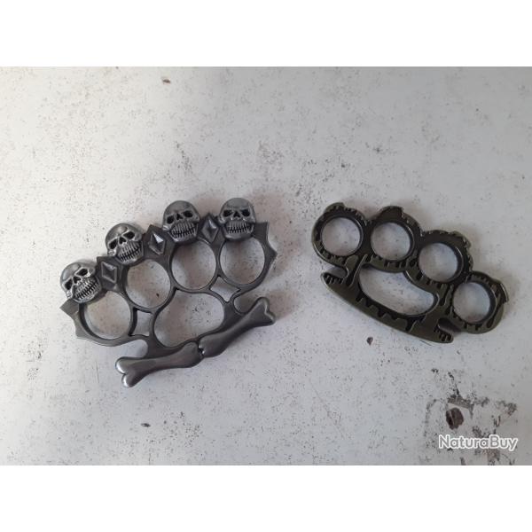 Lot de 2 poings amricains