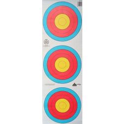 Blason Avalon Trispot 40 cm arc classique World Archery