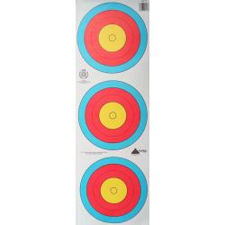 Blason Avalon Trispot 40 cm arc à poulies World Archery