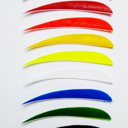 Trueflight - Plume naturelle parabolique 5" Blanc