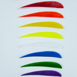 Trueflight - Plume naturelle parabolique 4" Blanc