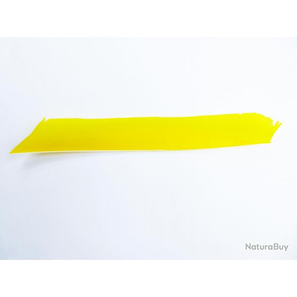 Bearpaw- Plume naturelle entire 10" Jaune fluo