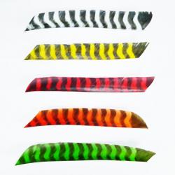 Trueflight - Plume naturelle entière 10" Barred Yellow Tiger (YT)