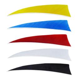 Bearpaw - Plume naturelle Shield 4" Solid Jaune fluo