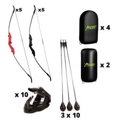 Kit Archery Tag ZEN - 10 joueurs pour combats arcs et flèches en mousse