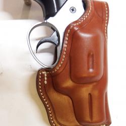 ETUI CUIR "COMBAT" pour Révolver 2p (entreprise artisanale française )